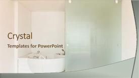  Presentation with bedford stuyvesant brownstones apartment buildings - Cool new PPT theme with bath room - interior apartment view bathroom backdrop and a  colored foreground