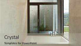  Presentation with apartment - Amazing PPT theme having bath room - interior of apartment modern bathroom backdrop and a  colored foreground