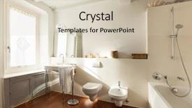  Presentation with interior of the earth - Amazing presentation theme having bath room - nice bathroom interior backdrop and a  colored foreground