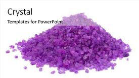  Presentation with salt - Audience pleasing theme consisting of bath salts - bathroom salt isolated on white backdrop and a  colored foreground