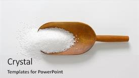  Presentation with salt - PPT theme featuring bath salts - coarse grained salt background and a light gray colored foreground