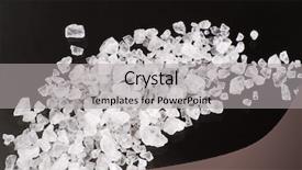  Presentation with crystals - Amazing slide deck having bath salts - macro of sea salt crystals backdrop and a light gray colored foreground