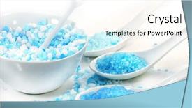  Presentation with salt - Presentation design featuring bath salts with different colors background and a  colored foreground