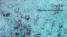  Presentation with foam - Amazing presentation theme having bath soap - abstract color foam close-up backdrop and a light blue colored foreground