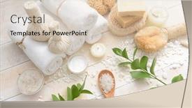  Presentation with treatment - Theme featuring bath-spa-treatment-composition background and a lemonade colored foreground