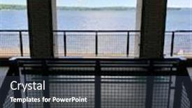  Presentation with park - PPT theme having bathhouse-at-long-point-state background and a tawny brown colored foreground