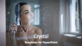  Presentation with weight loss woman showing - Beautiful presentation theme featuring bathing - woman taking a long hot backdrop and a gray colored foreground