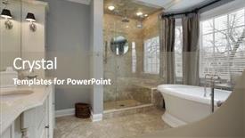  Presentation with bathroom - Cool new slides with bathroom - master bat in luxury home backdrop and a gray colored foreground