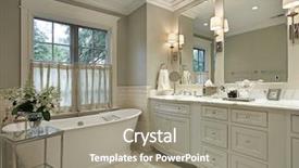  Presentation with marble - Presentation with bathroom - master bath in luxury home background and a gray colored foreground