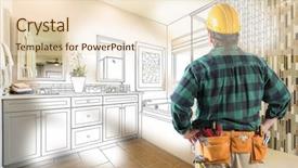  Presentation with custom - Audience pleasing presentation design consisting of bathroom drawing and photo gradation backdrop and a lemonade colored foreground