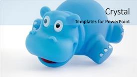  Presentation with duck - Beautiful slides featuring bathroom duck - bath toy backdrop and a light blue colored foreground