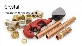  Presentation with agricutural equipment - Amazing slides having bathroom equipment on white background backdrop and a  colored foreground