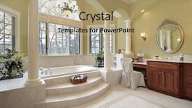  Presentation with windows - Presentation theme with bathroom fixtures - master bath with wall background and a coral colored foreground