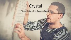  Presentation with tile wall seamless - Colorful PPT layouts enhanced with bathroom renovation - builder applying tile backdrop and a  colored foreground