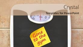  Presentation with bathroom - Beautiful PPT theme featuring bathroom-scale-with-go backdrop and a  colored foreground