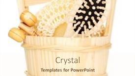  Presentation with bathroom - PPT layouts enhanced with bathroom-set-isolated-on-white background and a lemonade colored foreground