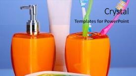  Presentation with bathroom - PPT layouts having bathroom-set-on-blue-background background and a light blue colored foreground