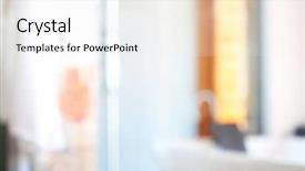  Presentation with crime tape blurred forensic - Presentation theme consisting of bathroom with whirlpool blurred texture background and a white colored foreground