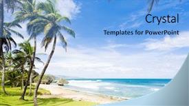  Presentation with caribbean - Colorful slide set enhanced with bathsheba east coast of barbados backdrop and a  colored foreground