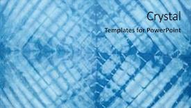  Presentation with tie - Presentation consisting of batik - abstract tie dyed fabric background background and a light blue colored foreground