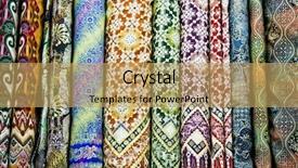  Presentation with textile - Theme consisting of bazaar yogyakarta on java indonesia background and a yellow colored foreground