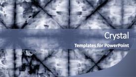  Presentation with tie dye - PPT theme featuring batik - tie dye fabric texture background background and a ocean colored foreground