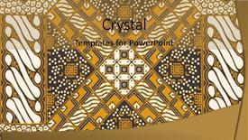  Presentation with batik - Theme enhanced with design indonesia - batik background background and a gold colored foreground