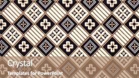  Presentation with indonesian culture - Beautiful theme featuring indonesian culture - batik background backdrop and a coral colored foreground