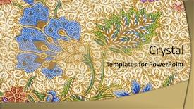  Presentation with batik - Slides featuring batik design background and a yellow colored foreground