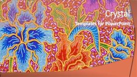  Presentation with batik indonesia - Cool new slides with batik design backdrop and a coral colored foreground