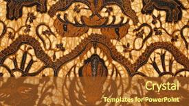  Presentation with batik - Amazing slides having batik design backdrop and a tawny brown colored foreground