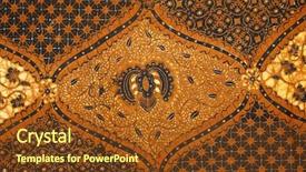  Presentation with batik - Beautiful slides featuring batik design backdrop and a tawny brown colored foreground