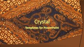  Presentation with batik - Theme with batik design background and a tawny brown colored foreground