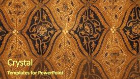  Presentation with batik indonesia - Slides featuring fractal realms series backdrop composed of fractal elements grids and symbols and suitable for use in the projects on education science and technology background and a tawny brown colored foreground