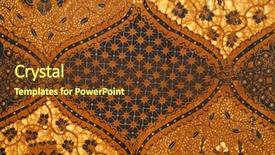  Presentation with batik indonesia - PPT theme enhanced with gist - fractal realms series graphic composition background and a ocean colored foreground