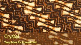  Presentation with batik - Audience pleasing PPT theme consisting of batik design backdrop and a tawny brown colored foreground