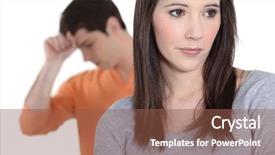  Presentation with battered women - Amazing presentation having battered women - couple after a dispute backdrop and a tawny brown colored foreground