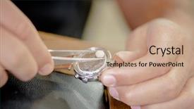  Presentation with battery - Slide deck with batteries - fitting a watch battery background and a coral colored foreground