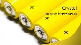  Presentation with batteries - Audience pleasing presentation consisting of batteries-isolated-on-white-background backdrop and a white colored foreground