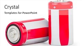  Presentation with batteries - Theme enhanced with  background and a  colored foreground.
