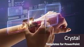  Presentation with labels - Slides having battery storage - female hand wearing smartwatch background and a  colored foreground