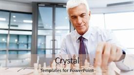  Presentation with chess - PPT layouts with battle mind - businessman in office playing chess background and a  colored foreground