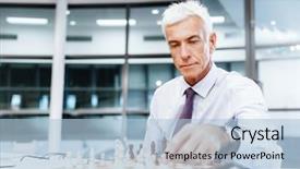  Presentation with chess - Presentation theme with battle mind - businessman in office playing chess background and a  colored foreground