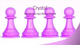  Presentation with chess pieces - Beautiful slides featuring battle mind - color pawns chess pieces isolated backdrop and a  colored foreground