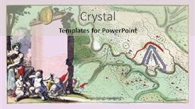  Presentation with engraving - Beautiful slides featuring battle-of-the-prut-vintage backdrop and a soft green colored foreground