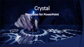  Presentation with strategy plan - Beautiful PPT theme featuring battle plan - business leadership strategy backdrop and a navy blue colored foreground