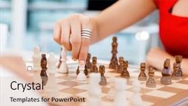  Presentation with business plan - Amazing presentation design having battle plan - business woman sitting in front backdrop and a lemonade colored foreground