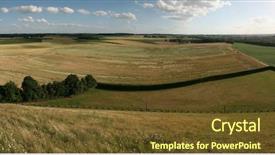  Presentation with battlefield - Presentation theme enhanced with battlefield of the battle background and a tawny brown colored foreground