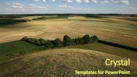  Presentation with battlefield - Theme featuring battlefield of the battle background and a tawny brown colored foreground