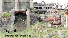  Presentation with battleship - Amazing PPT layouts having battleship island in nagasaki backdrop and a  colored foreground